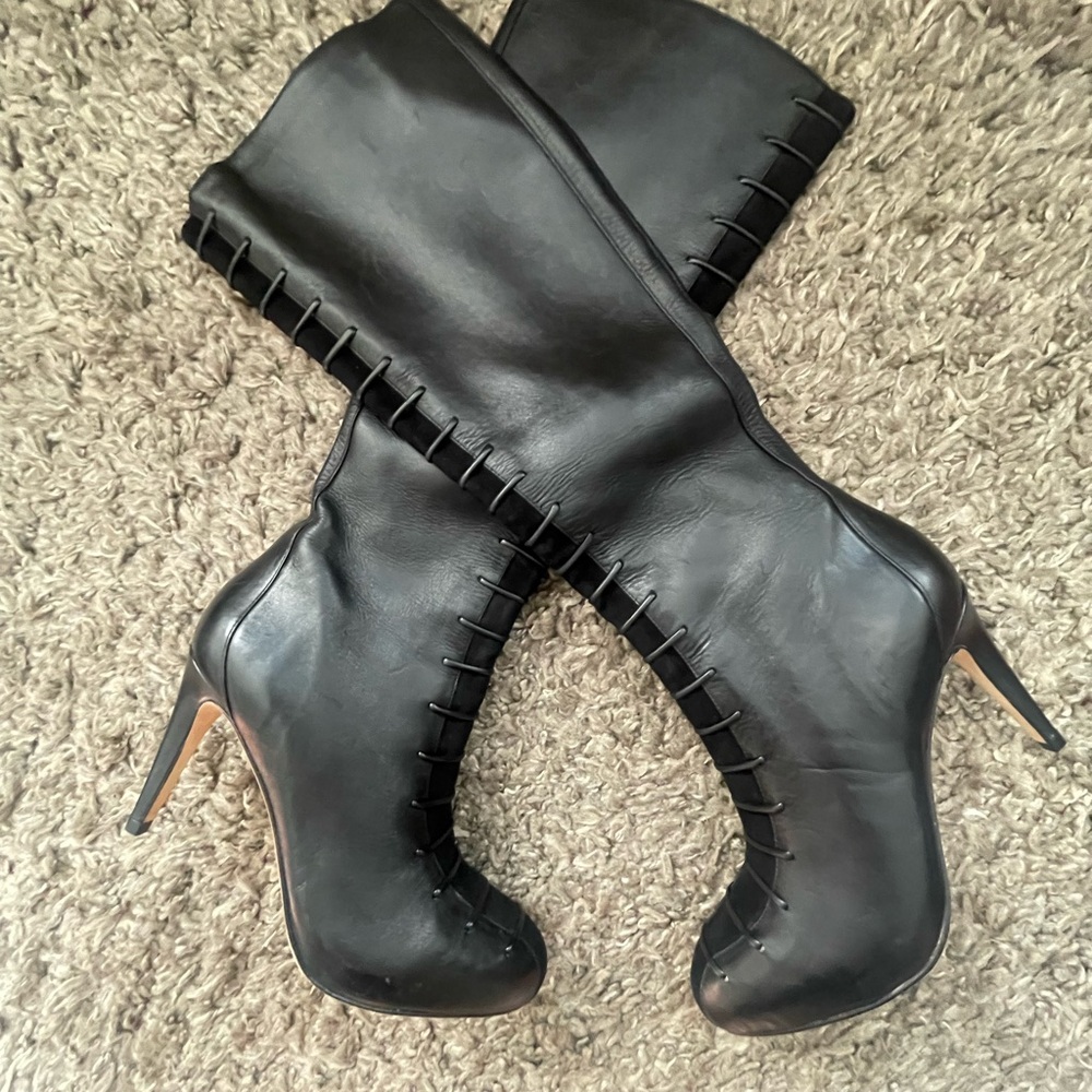 Cole Haan Nike Air Leather & Suede Boots
